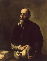 Portræt af den blinde billedhugger, Gambazo (1602-64) 1632